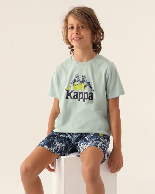 Yeşil Authentic Cameron Erkek Çocuk Yeşil Regular Fit Tişört - KAPPA® Türkiye