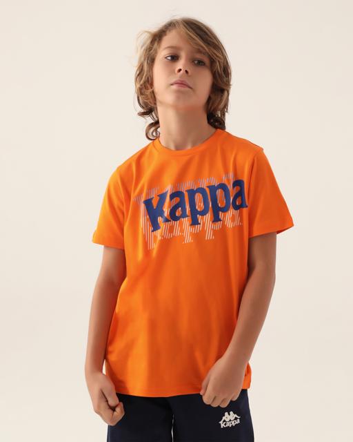 Turuncu Authentic Camren Erkek Çocuk Koyu Turuncu Regular Fit Tişört - KAPPA® Türkiye