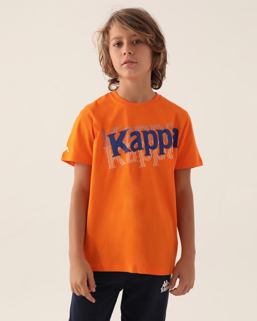 Turuncu Authentic Camren Erkek Çocuk Koyu Turuncu Regular Fit Tişört - KAPPA® Türkiye