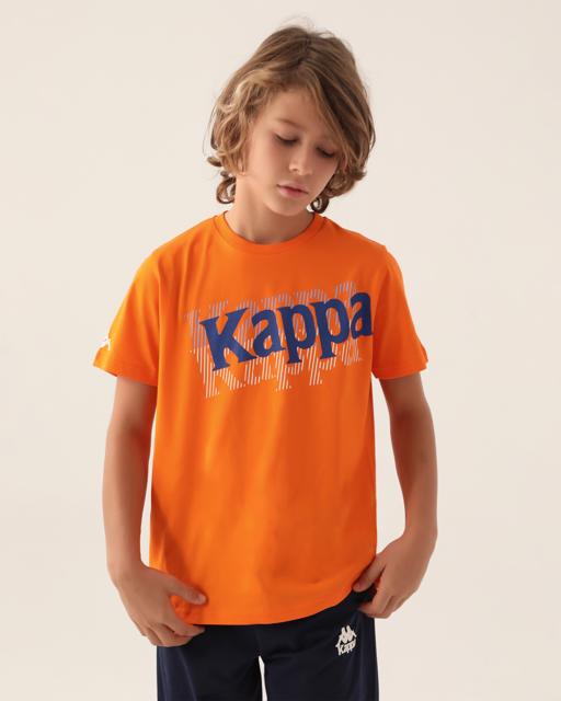 Turuncu Authentic Camren Erkek Çocuk Koyu Turuncu Regular Fit Tişört - KAPPA® Türkiye