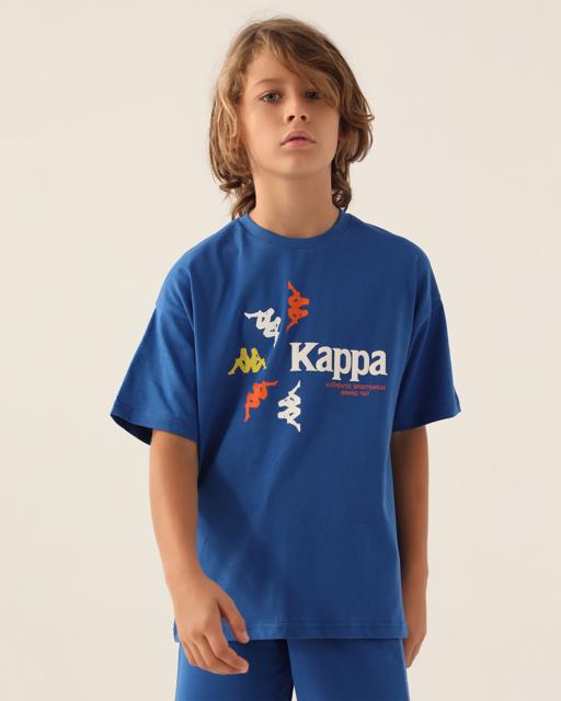 Mavi Authentic Carl Erkek Çocuk Mavi Regular Fit Tişört - KAPPA® Türkiye