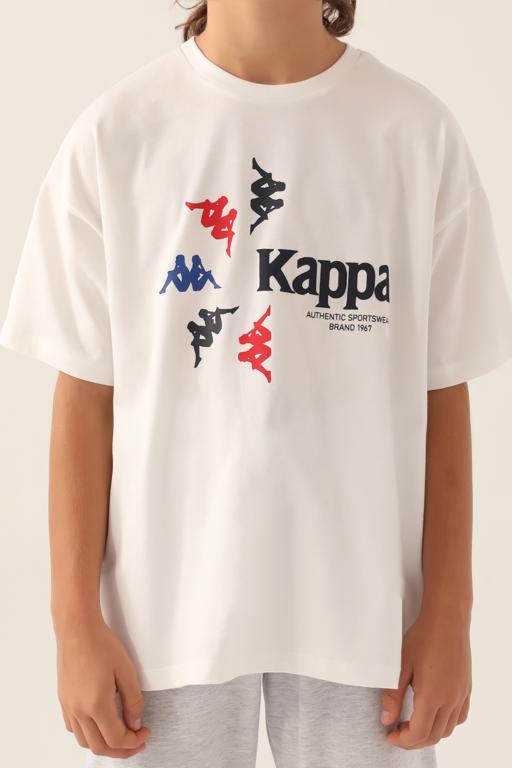 Bej Authentic Carl Erkek Çocuk Ekru  Regular Tişört - KAPPA® Türkiye