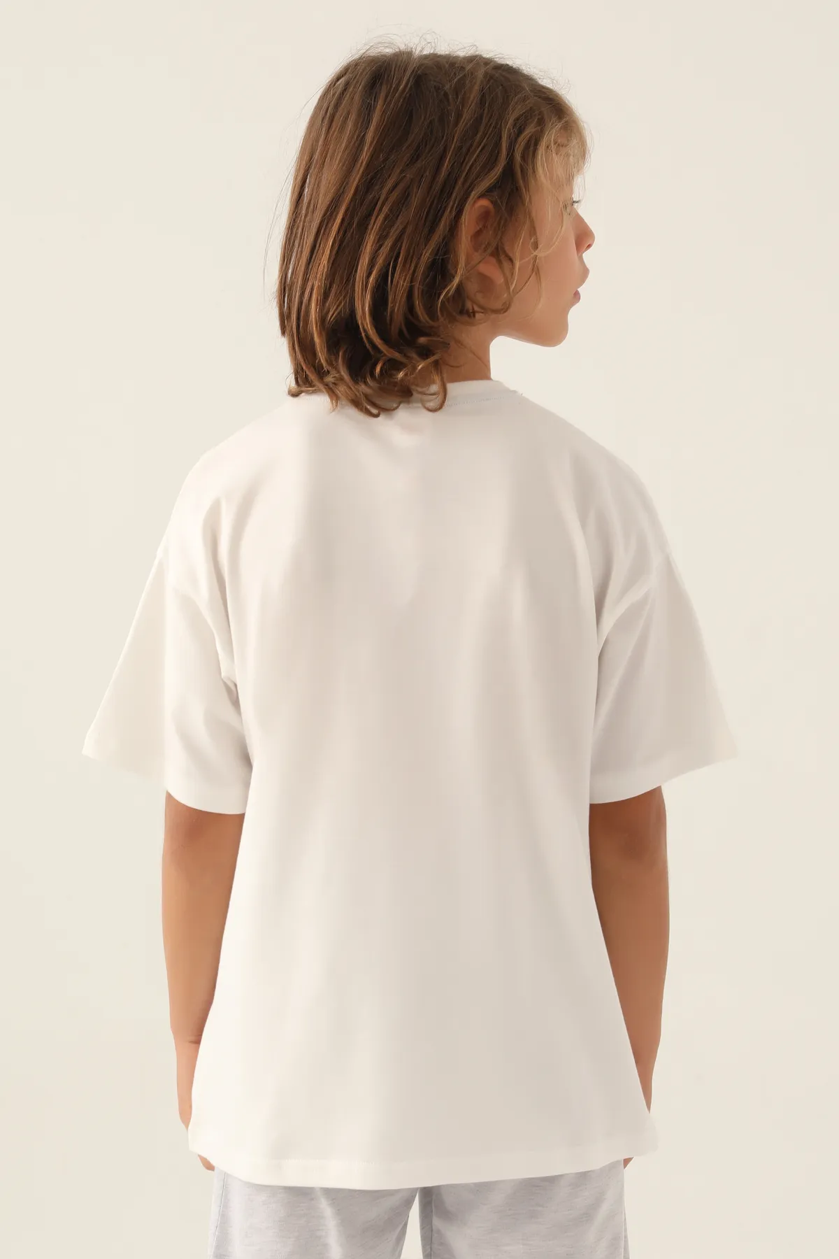 Bej Authentic Carl Erkek Çocuk Ekru  Regular Tişört