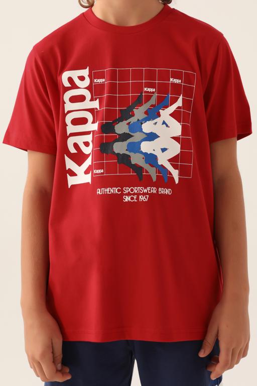 Kırmızı Authentic Carson Erkek Çocuk Kırmızı Regular Fit Tişört - KAPPA® Türkiye