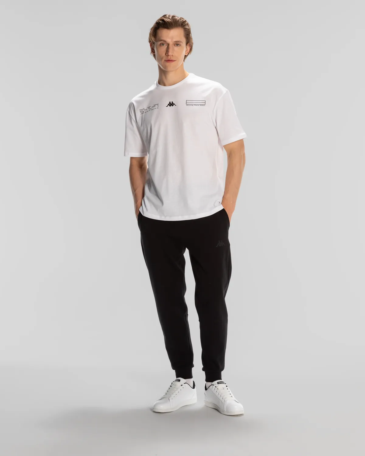 Beyaz Authentic Alvin Erkek Beyaz Comfort Fit Tişört