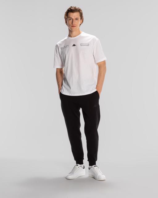 Beyaz Authentic Alvin Erkek Beyaz Comfort Fit Tişört - KAPPA® Türkiye