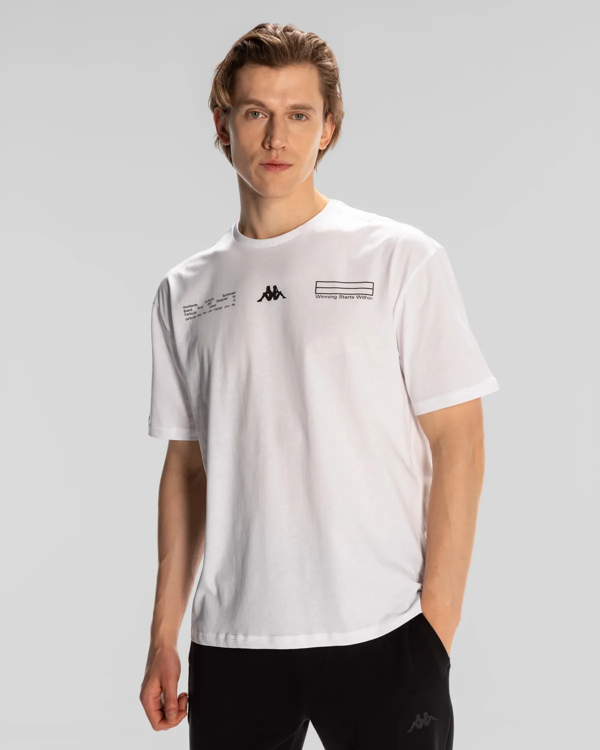 Beyaz Authentic Alvin Erkek Beyaz Comfort Fit Tişört