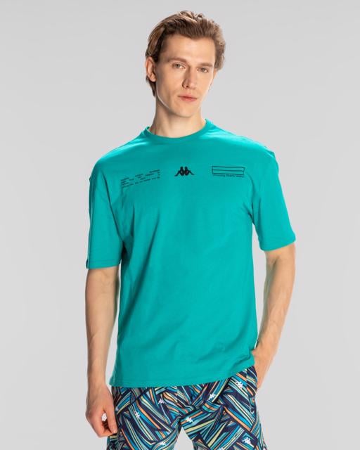 Yeşil Authentic Alvin Erkek Nane Yeşili Comfort Fit Tişört - KAPPA® Türkiye