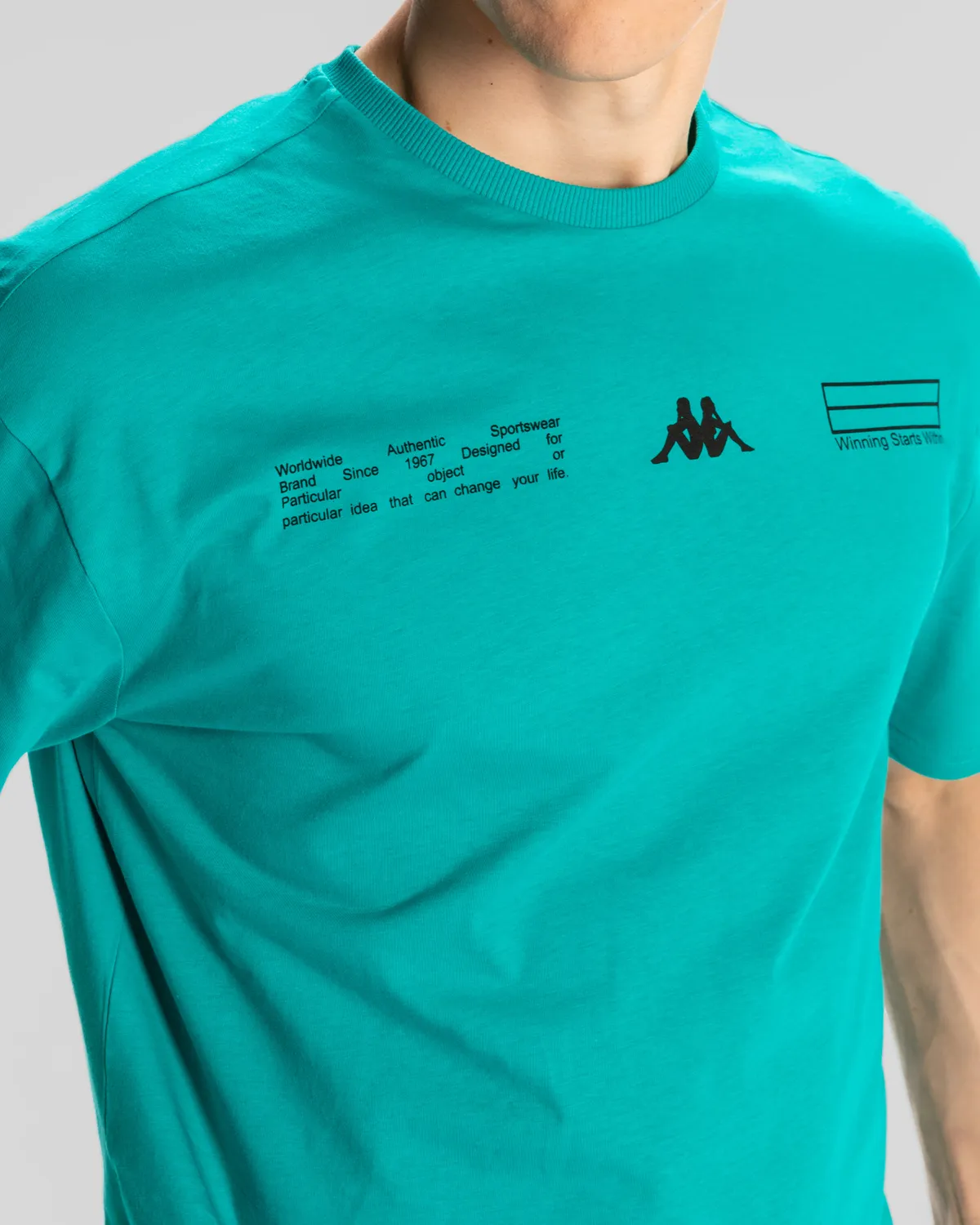 Yeşil Authentic Alvin Erkek Nane Yeşili Comfort Fit Tişört