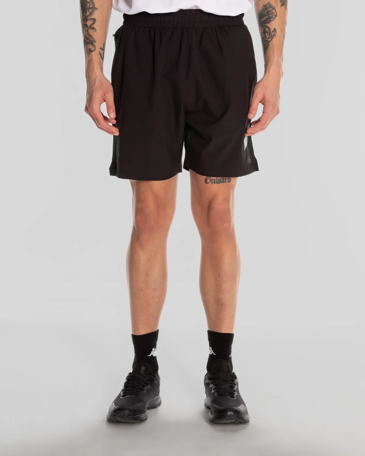 Siyah Kombat Victor Shorts Erkek Siyah Regular Fit Performance Şort