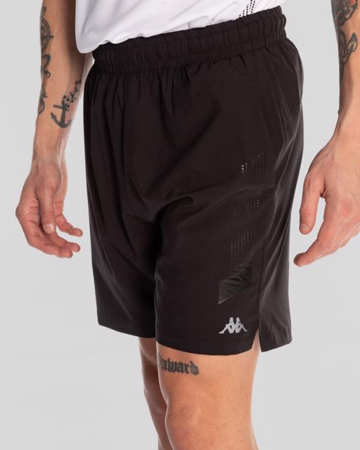 Siyah Kombat Victor Shorts Erkek Siyah Regular Fit Performance Şort - KAPPA® Türkiye