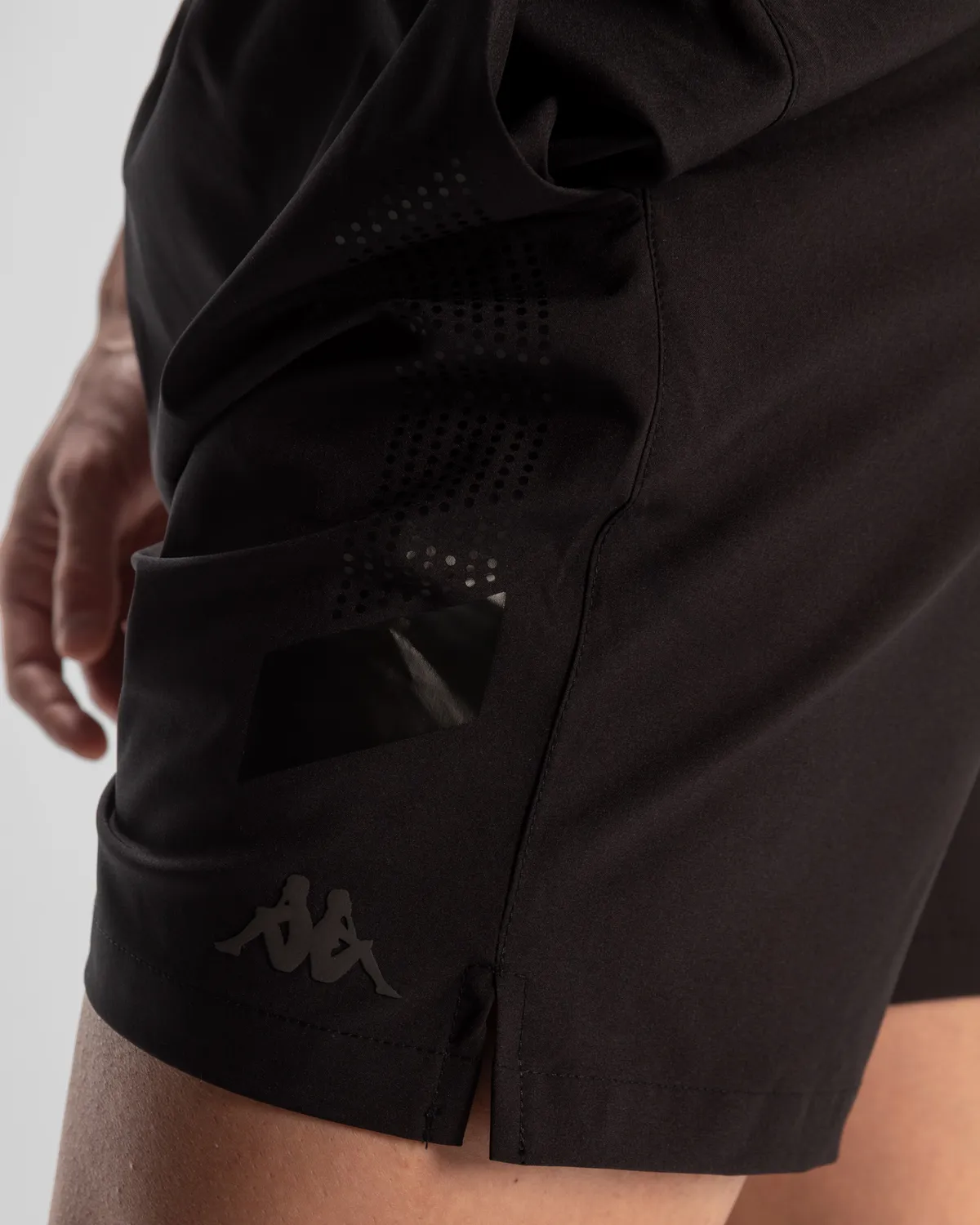 Siyah Kombat Victor Shorts Erkek Siyah Regular Fit Performance Şort