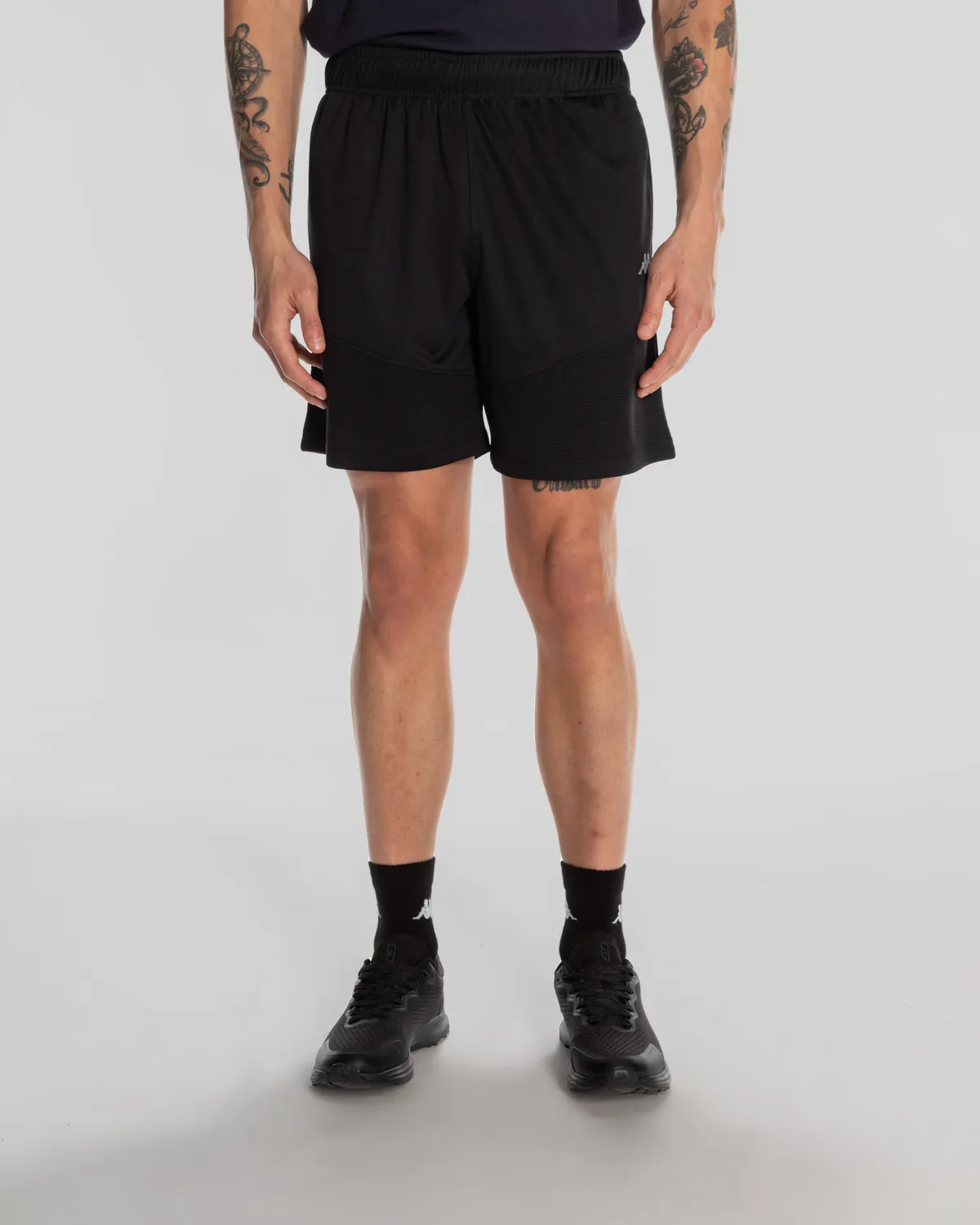 Siyah Kappa Sport Luke Short Erkek Siyah Regular Fit Performance Şort