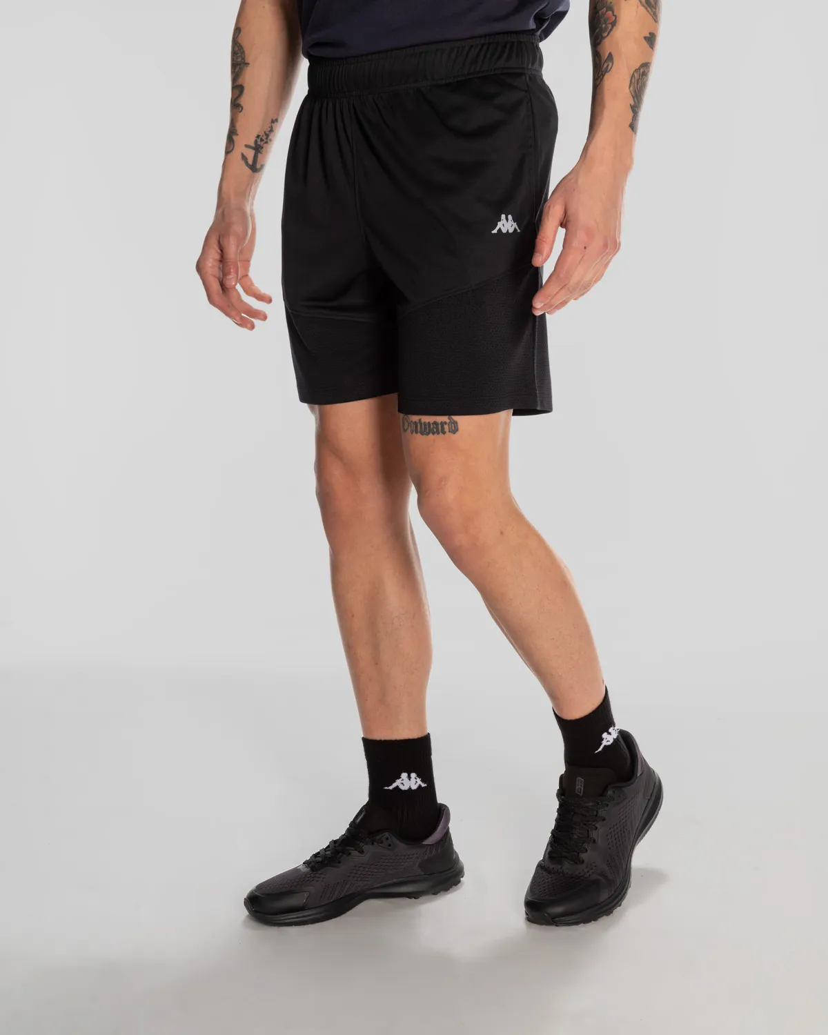 Siyah Kappa Sport Luke Short Erkek Siyah Regular Fit Performance Şort