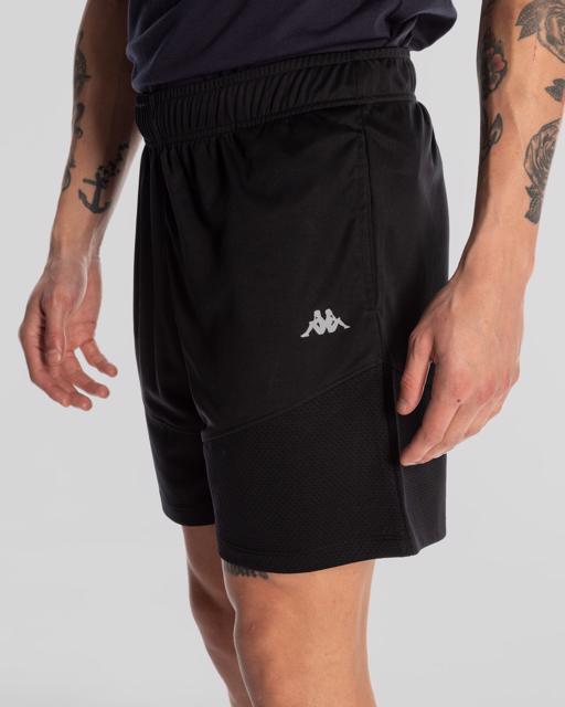 Siyah Kappa Sport Luke Short Erkek Siyah Regular Fit Performance Şort - KAPPA® Türkiye