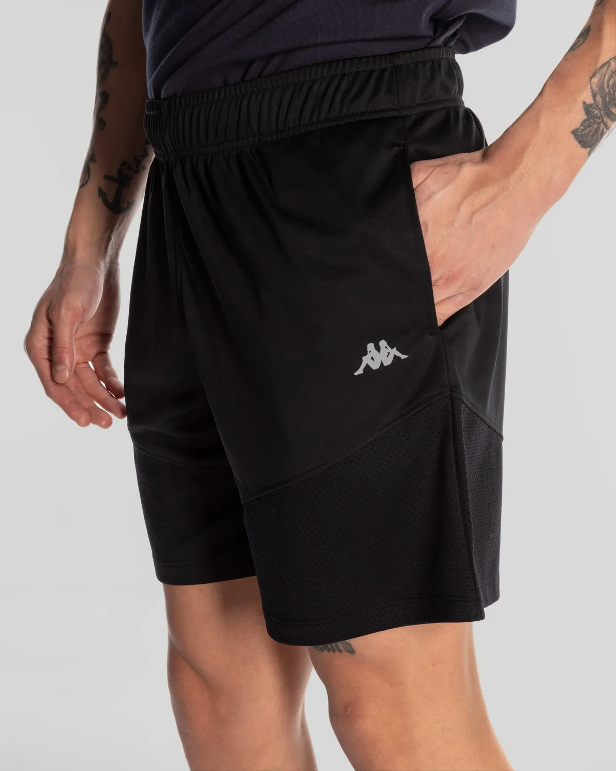Siyah Kappa Sport Luke Short Erkek Siyah Regular Fit Performance Şort