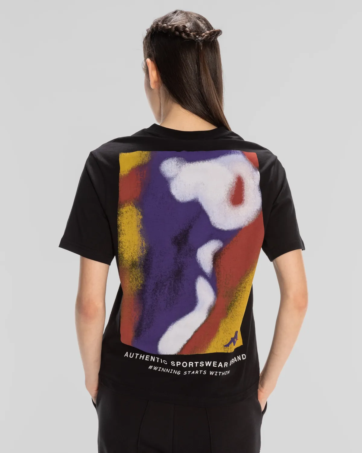 Siyah Kappa Authentic Shoshanna T-Shirt Kadın Siyah Regular Fit Tişört