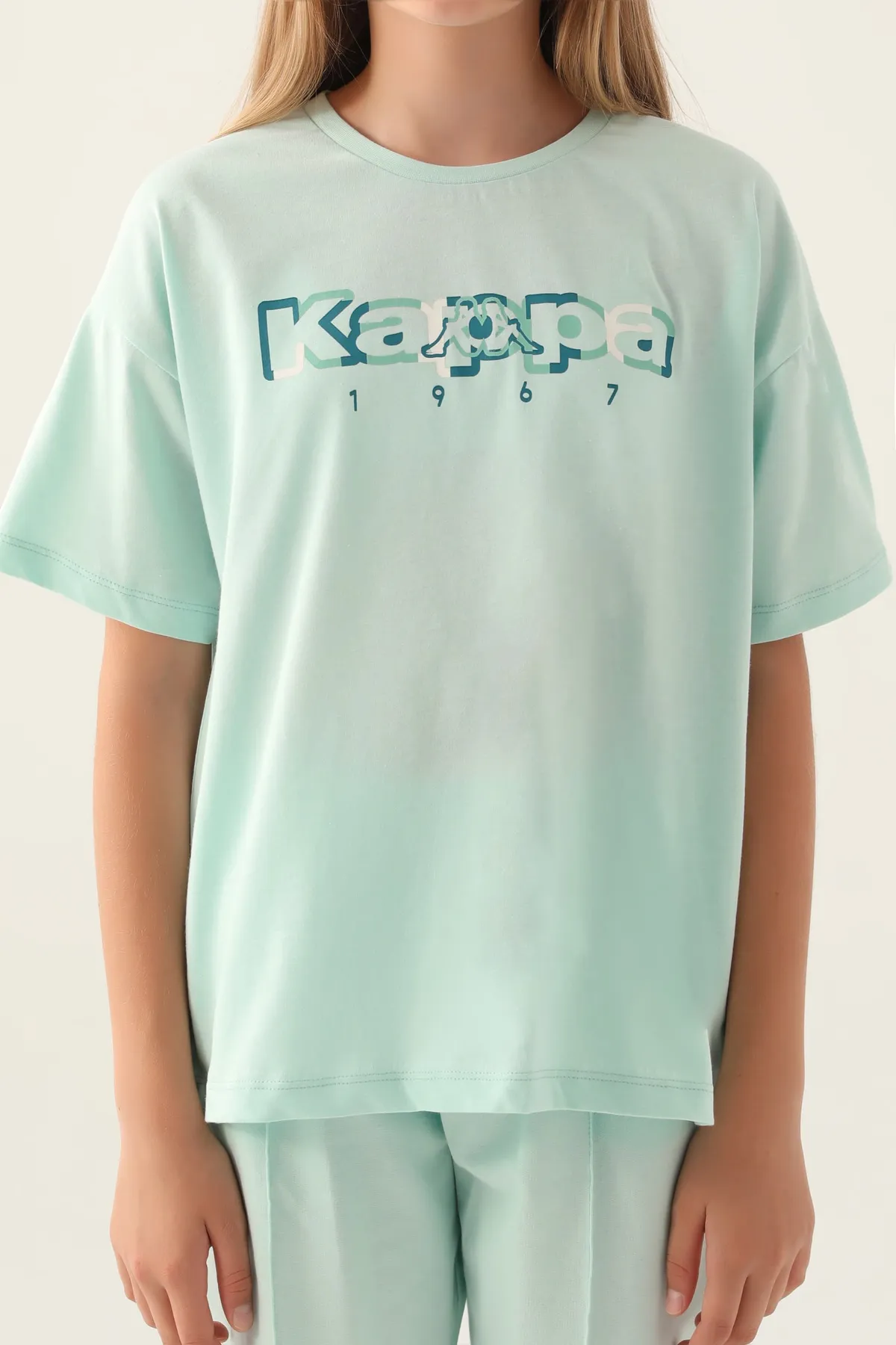 Mavi Logo Camila Kız Çocuk Cam Göbeği Regular Tişört