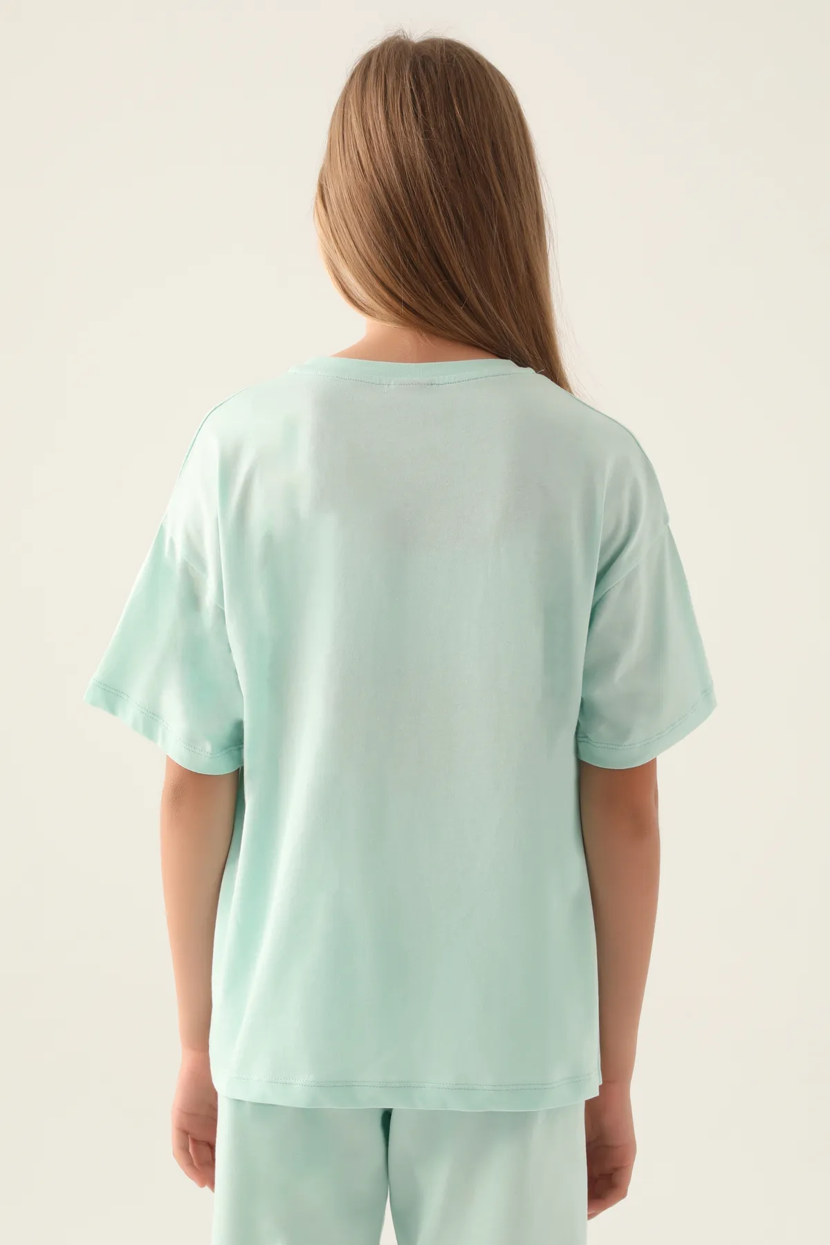 Mavi Logo Camila Kız Çocuk Cam Göbeği Regular Tişört