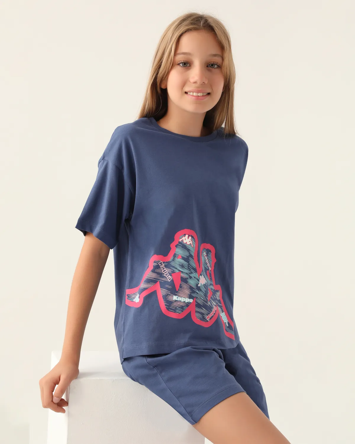 Mavi Logo Camryn Kız Çocuk Mavi Regular Fit Tişört