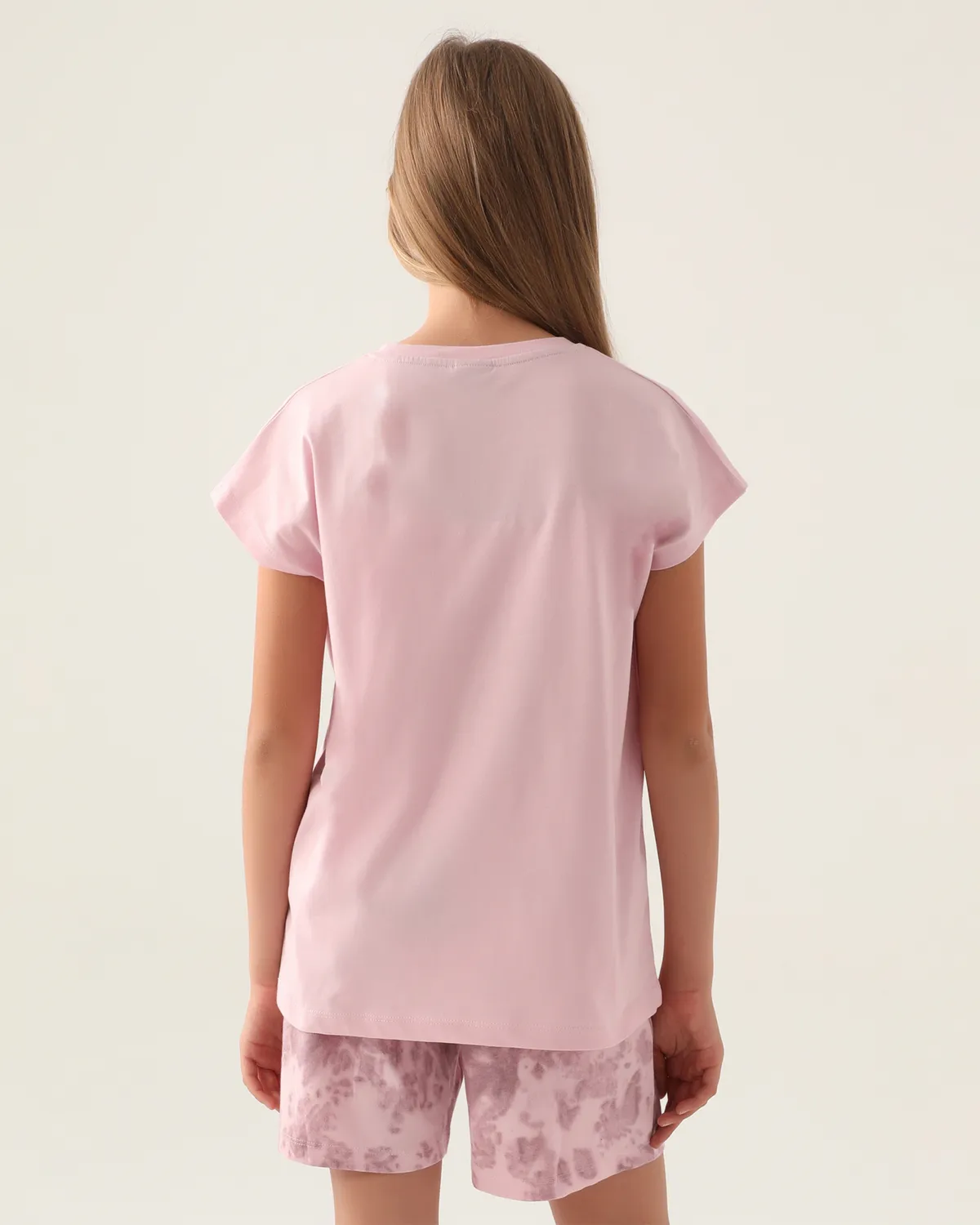 Pembe Logo Candace Kız Çocuk Açık Pembe Regular Fit Tişört