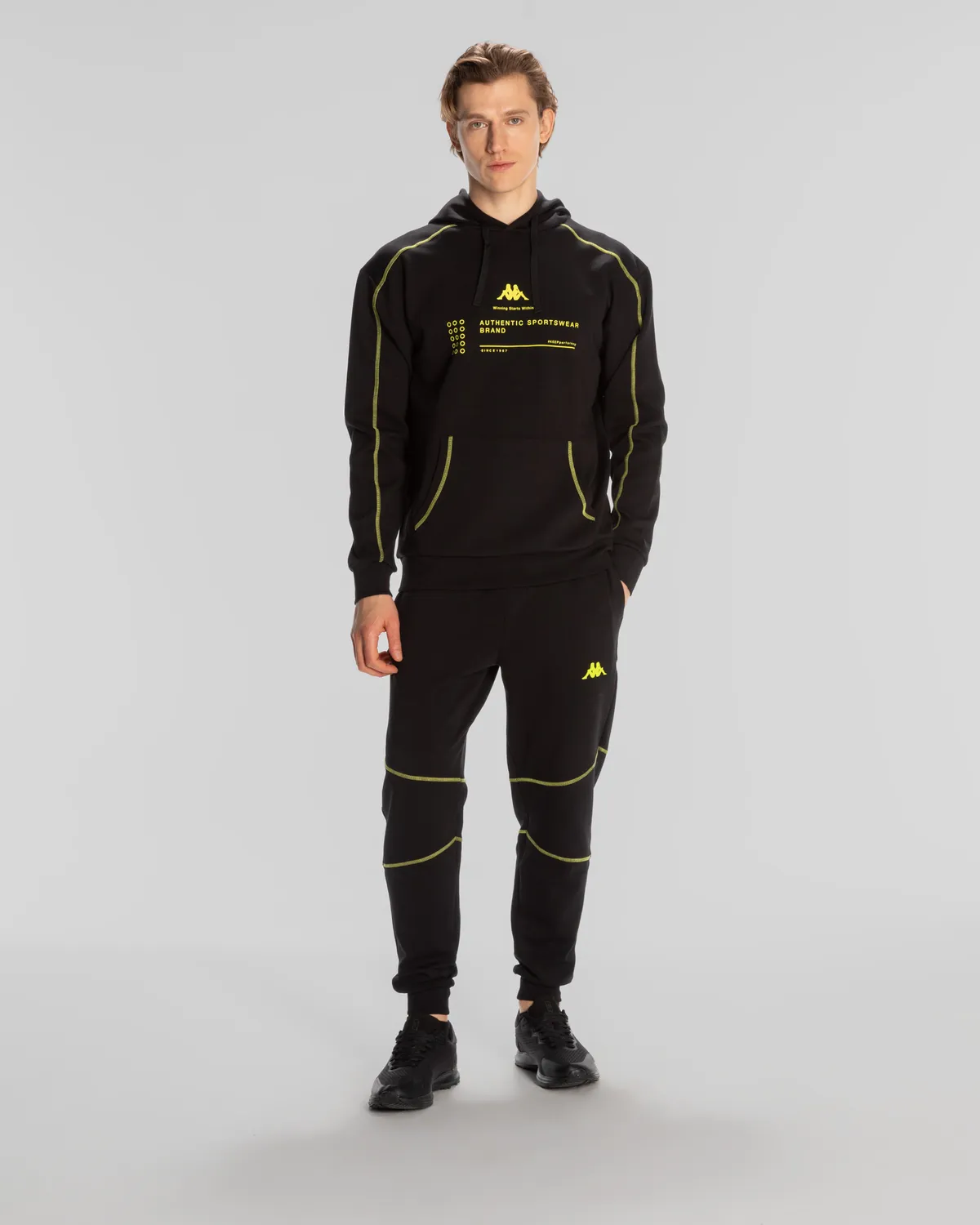 Siyah Authentic Waldo Hoodie Erkek Siyah Regular Fit Hoodie