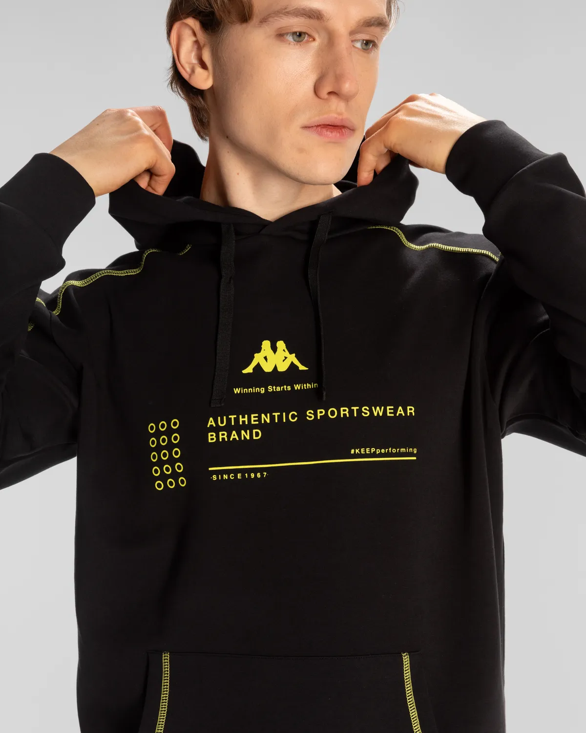 Siyah Authentic Waldo Hoodie Erkek Siyah Regular Fit Hoodie