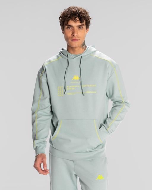 Beyaz Authentic Waldo Hoodie Erkek Taş Rengi Regular Fit Hoodie - KAPPA® Türkiye