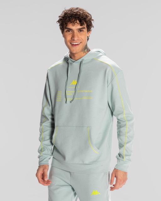 Beyaz Authentic Waldo Hoodie Erkek Taş Rengi Regular Fit Hoodie - KAPPA® Türkiye