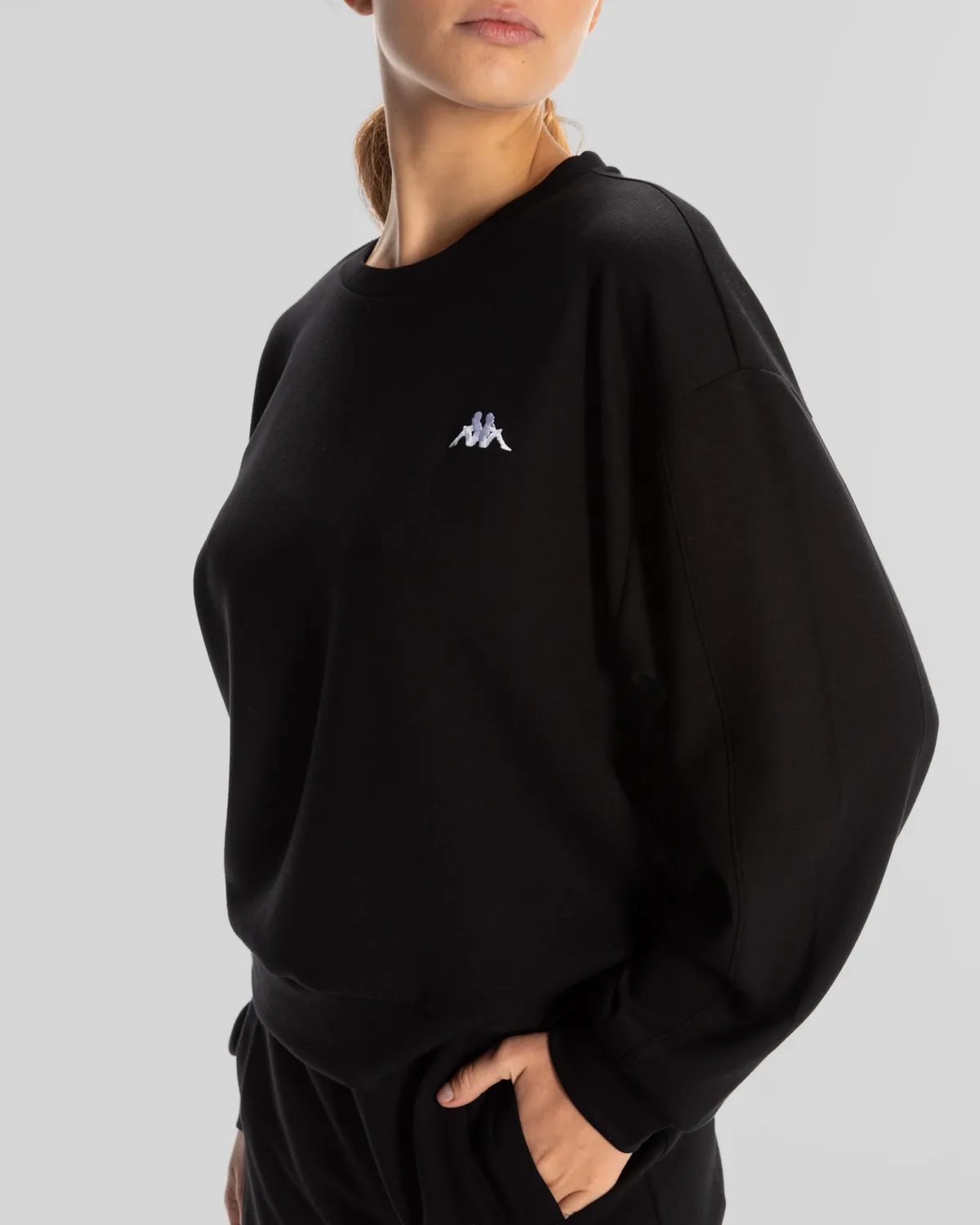 Siyah Authentic Sylia Sweatshirt Kadın Siyah Regular Fit Sweatshirt