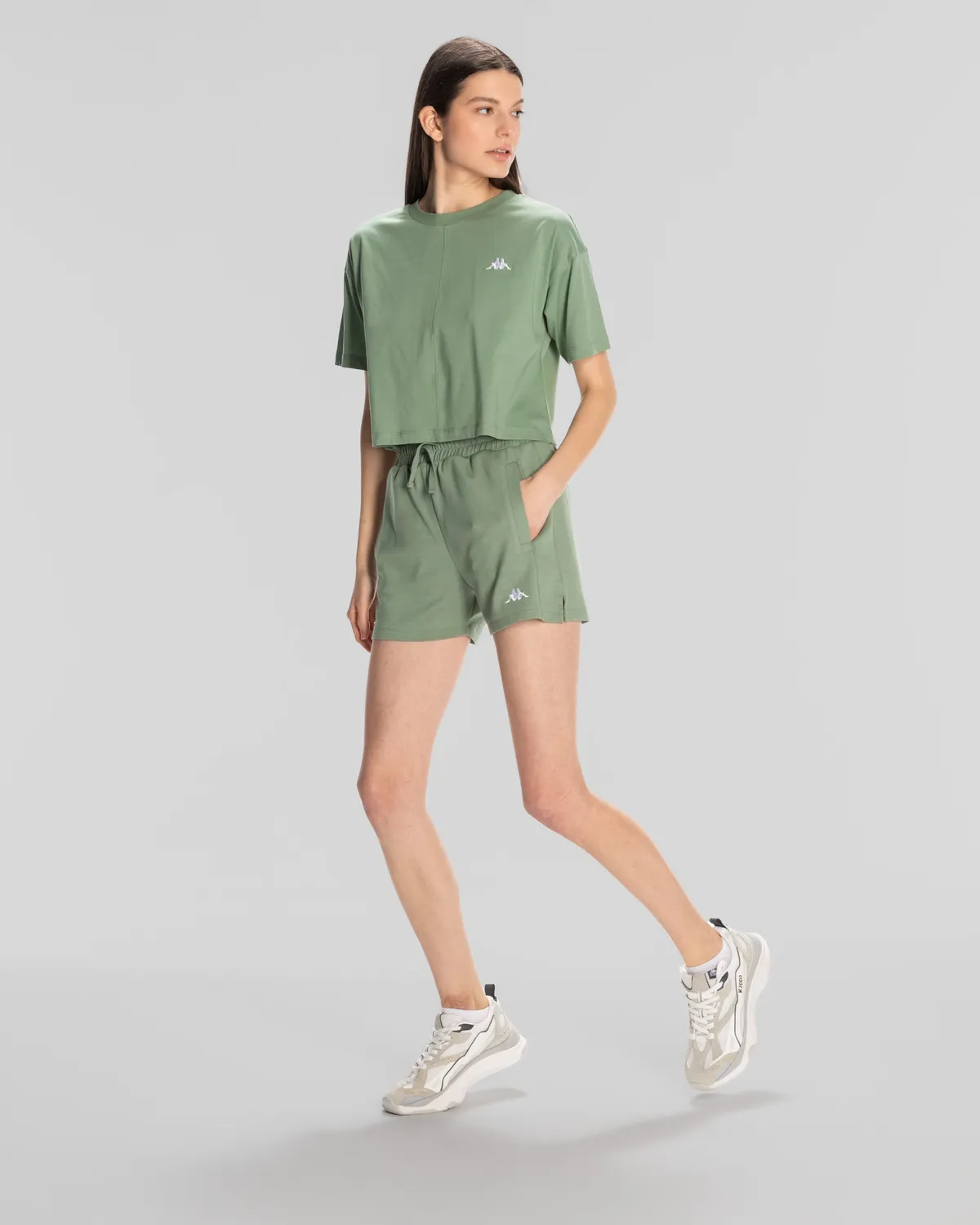 Yeşil Authentic Sylia T-Shirt Kadın Yeşil Oversize Fit Tişört