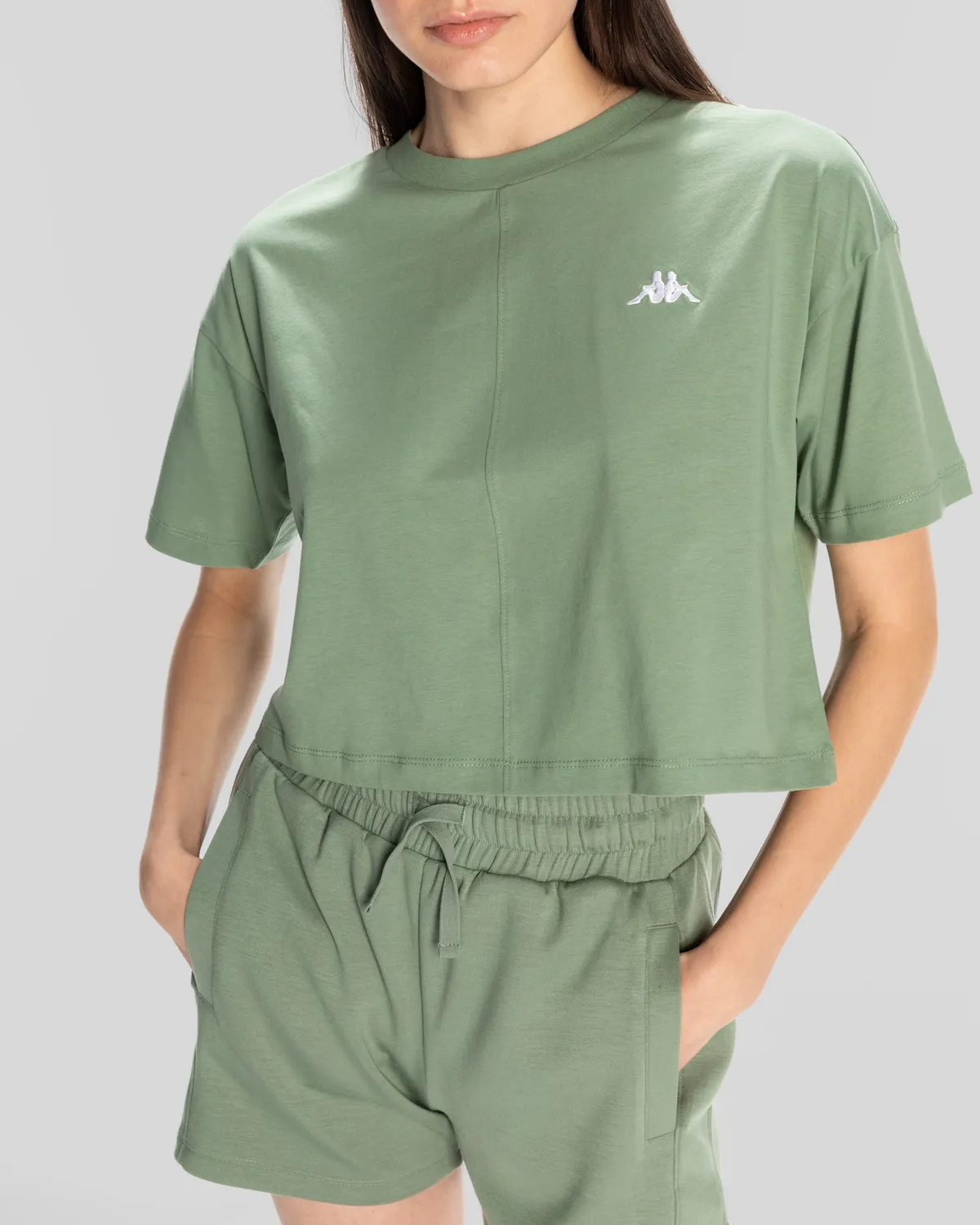 Yeşil Authentic Sylia T-Shirt Kadın Yeşil Oversize Fit Tişört