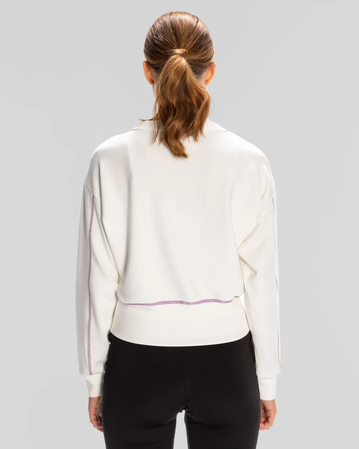 Beyaz Authentic Kage Sweatshirt Kadın Beyaz Regular Fit Sweatshirt