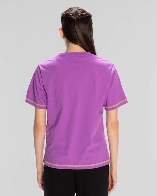 Mor Authentic Kage T-Shirt Kadın Mor Regular Fit Tişört - KAPPA® Türkiye