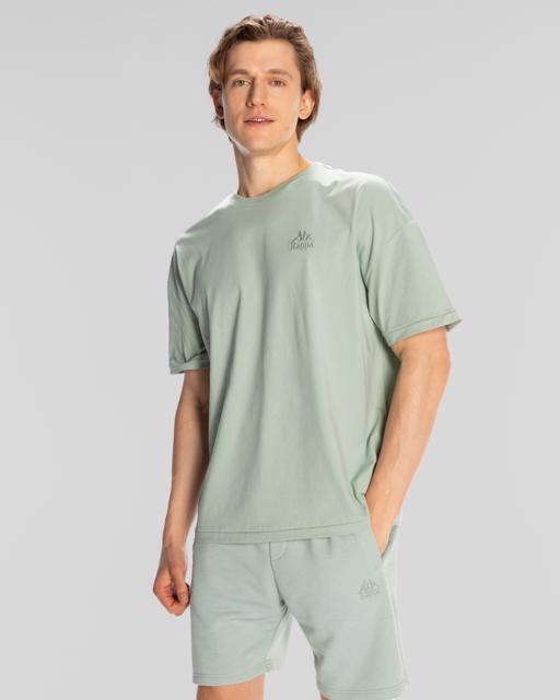 Beyaz Authentic Fabrizio Erkek Taş Rengi Regular Fit Tişört - KAPPA® Türkiye