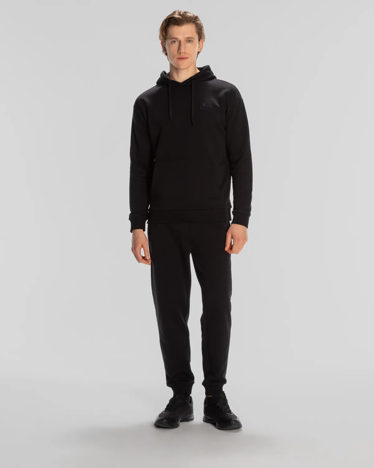 Siyah Authentic Echo Erkek Siyah Regular Fit Hoodie