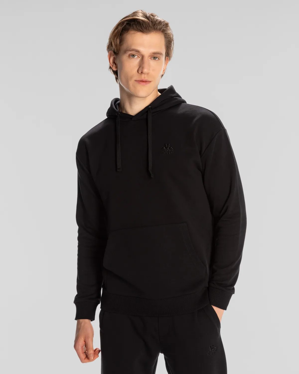 Siyah Authentic Echo Erkek Siyah Regular Fit Hoodie