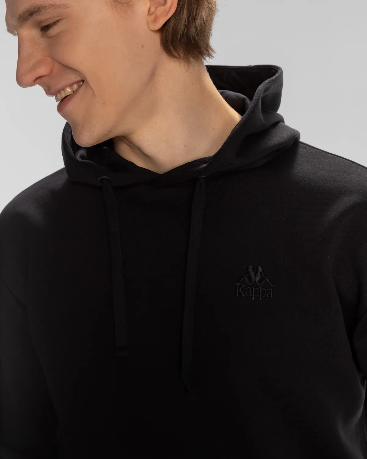 Siyah Authentic Echo Erkek Siyah Regular Fit Hoodie