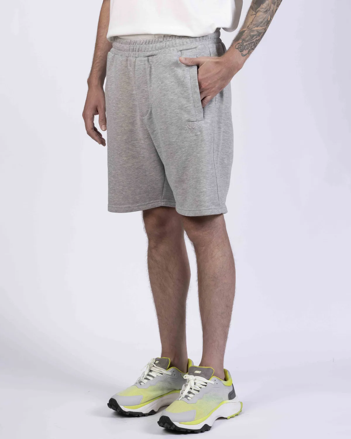 Gri Authentic Eli Erkek Gri-Melanj Regular Fit Şort