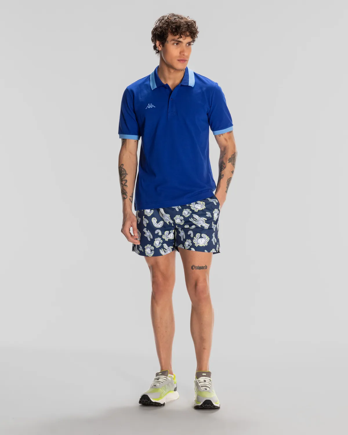 Mavi Logo Neon Erkek Mavi Regular Fit Polo Yaka Tişört