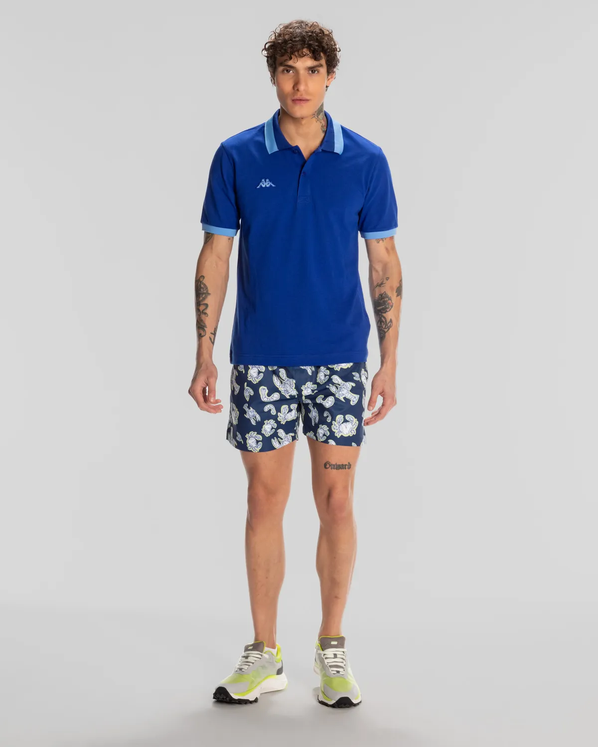 Mavi Logo Neon Erkek Mavi Regular Fit Polo Yaka Tişört