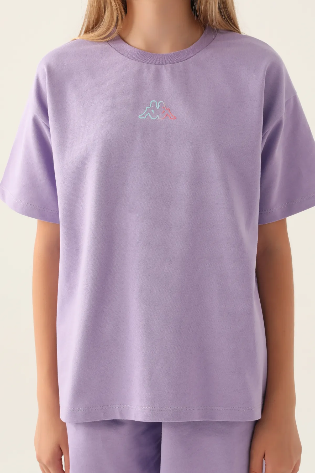 Mor Logo Callie Kız Çocuk Lila Regular Fit Tişört