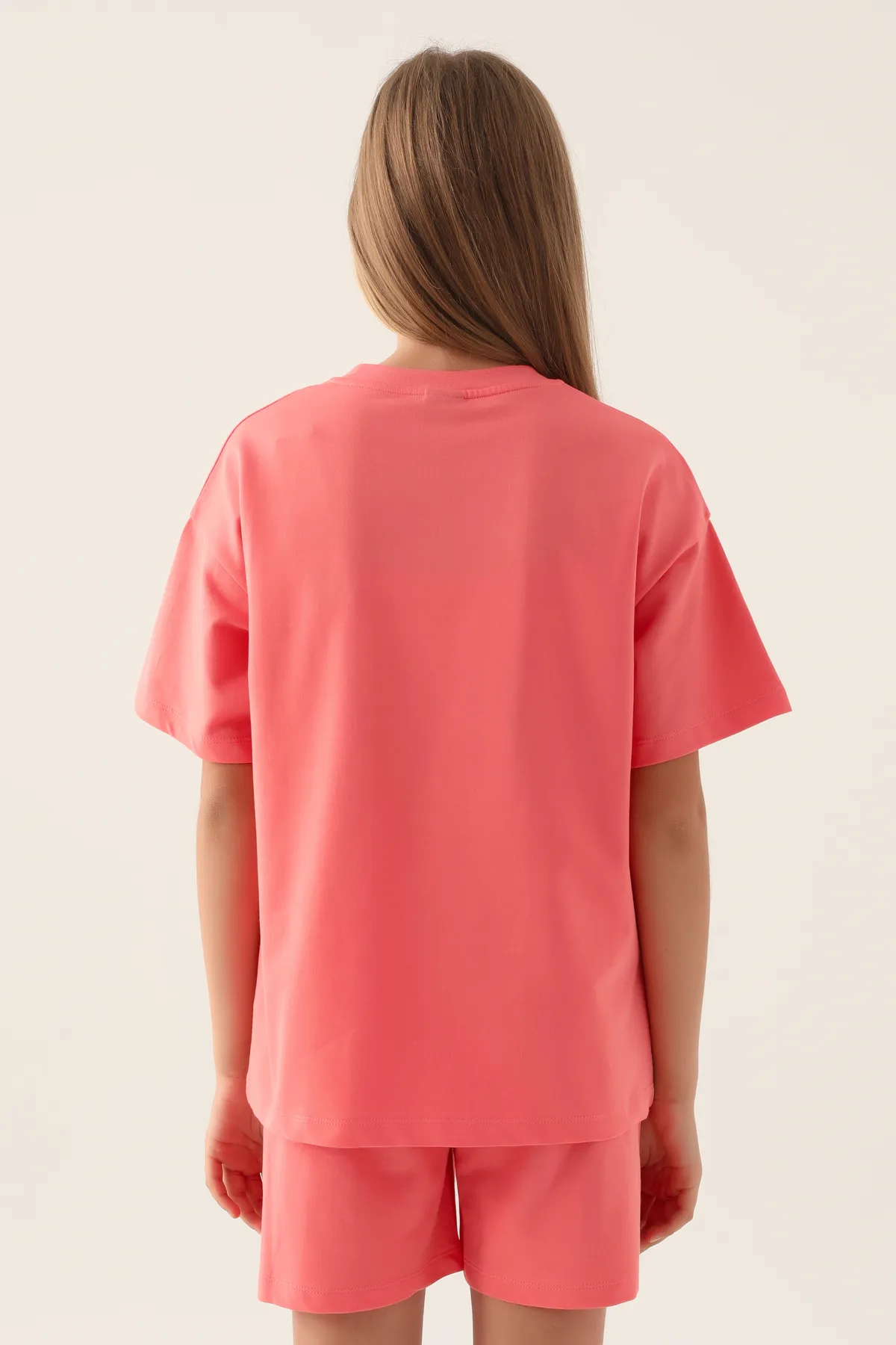 Pembe Logo Callie Kız Çocuk Açık Pembe Regular Fit Tişört