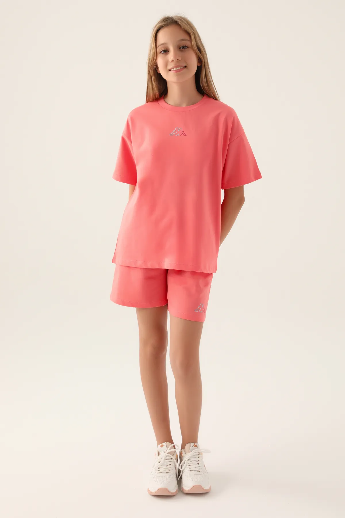 Pembe Logo Callie Kız Çocuk Açık Pembe Regular Fit Tişört