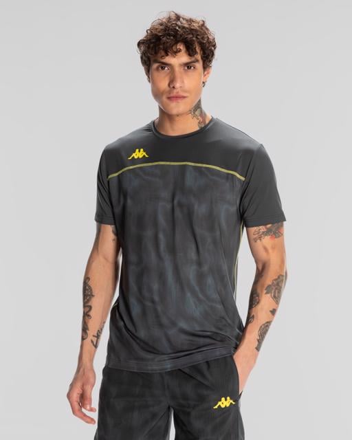 Gri Kombat Fomo Erkek Gri Regular Fit Tişört - KAPPA® Türkiye