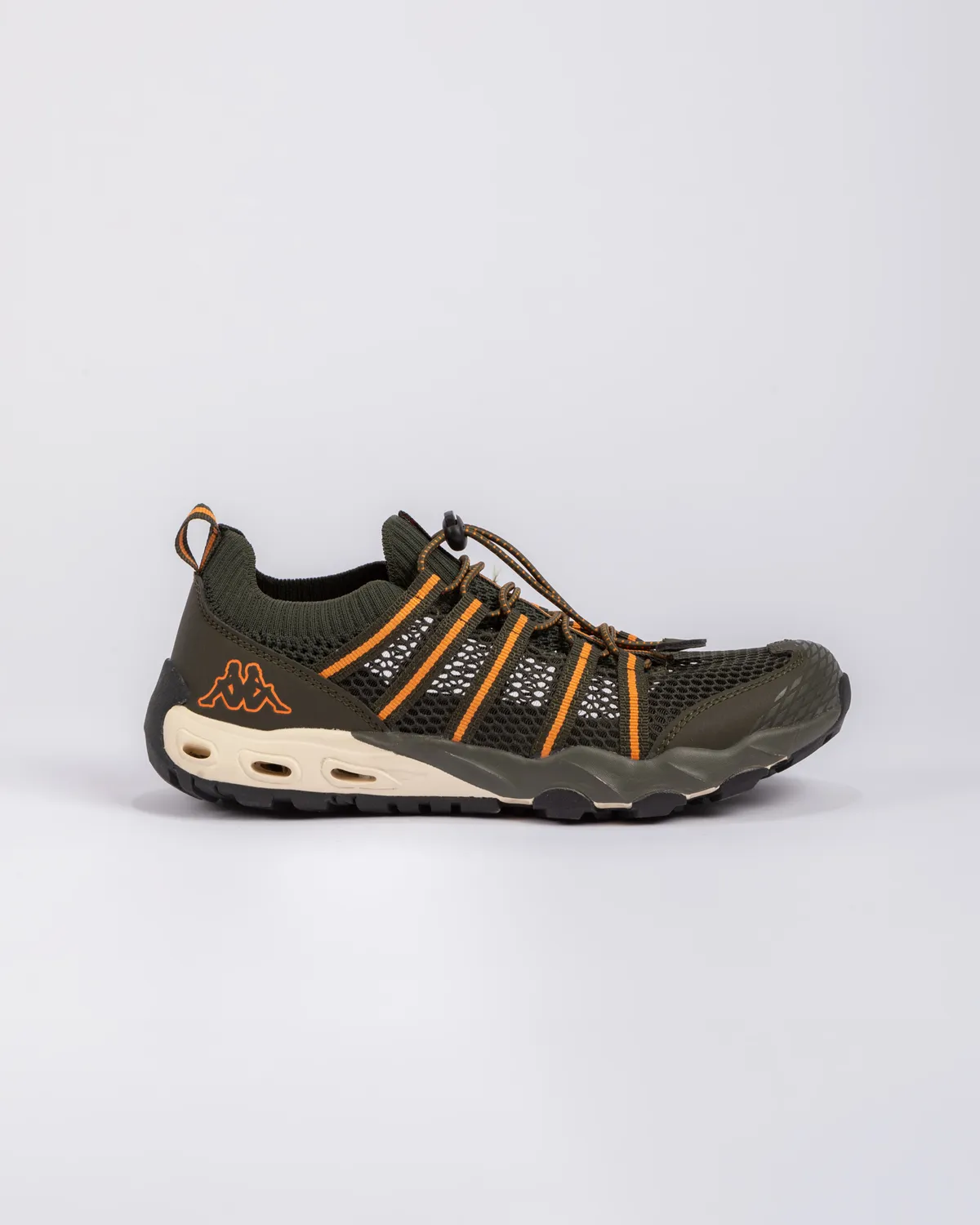 Yeşil Logo Okavando Unisex Haki Spor Ayakkabı