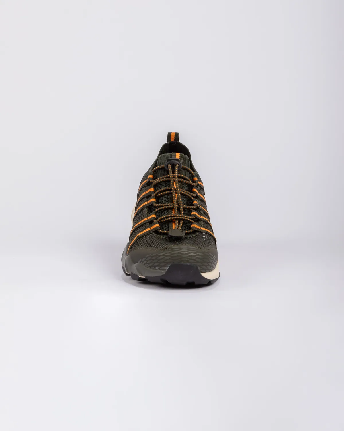 Yeşil Logo Okavando Unisex Haki Spor Ayakkabı