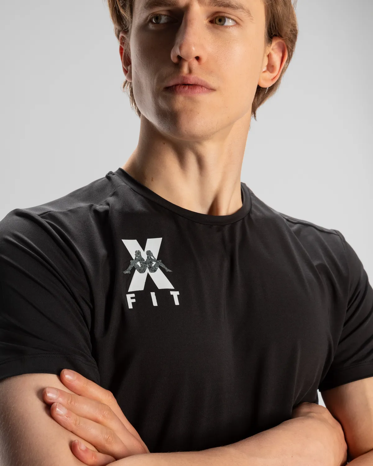 Siyah Kombat Wkt Ello Xfit Erkek Siyah Regular Fit Tişört