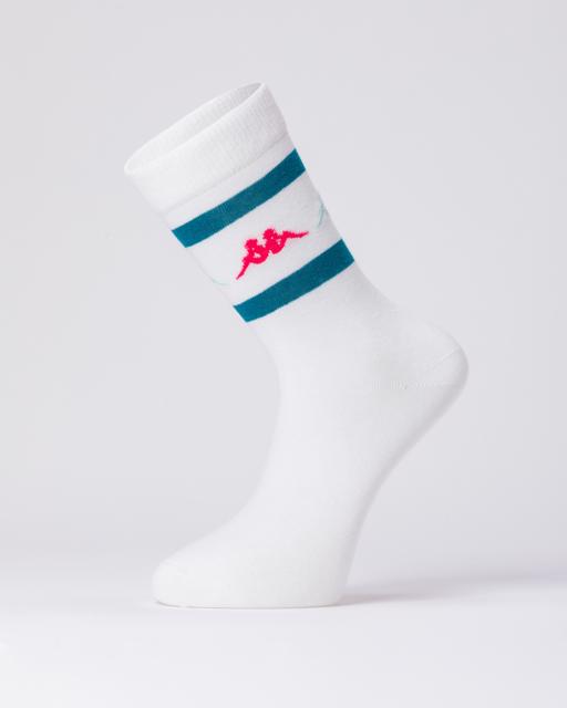 Beyaz Authentic Dagaza 3pack Unisex Beyaz Regular Fit Çorap - KAPPA® Türkiye
