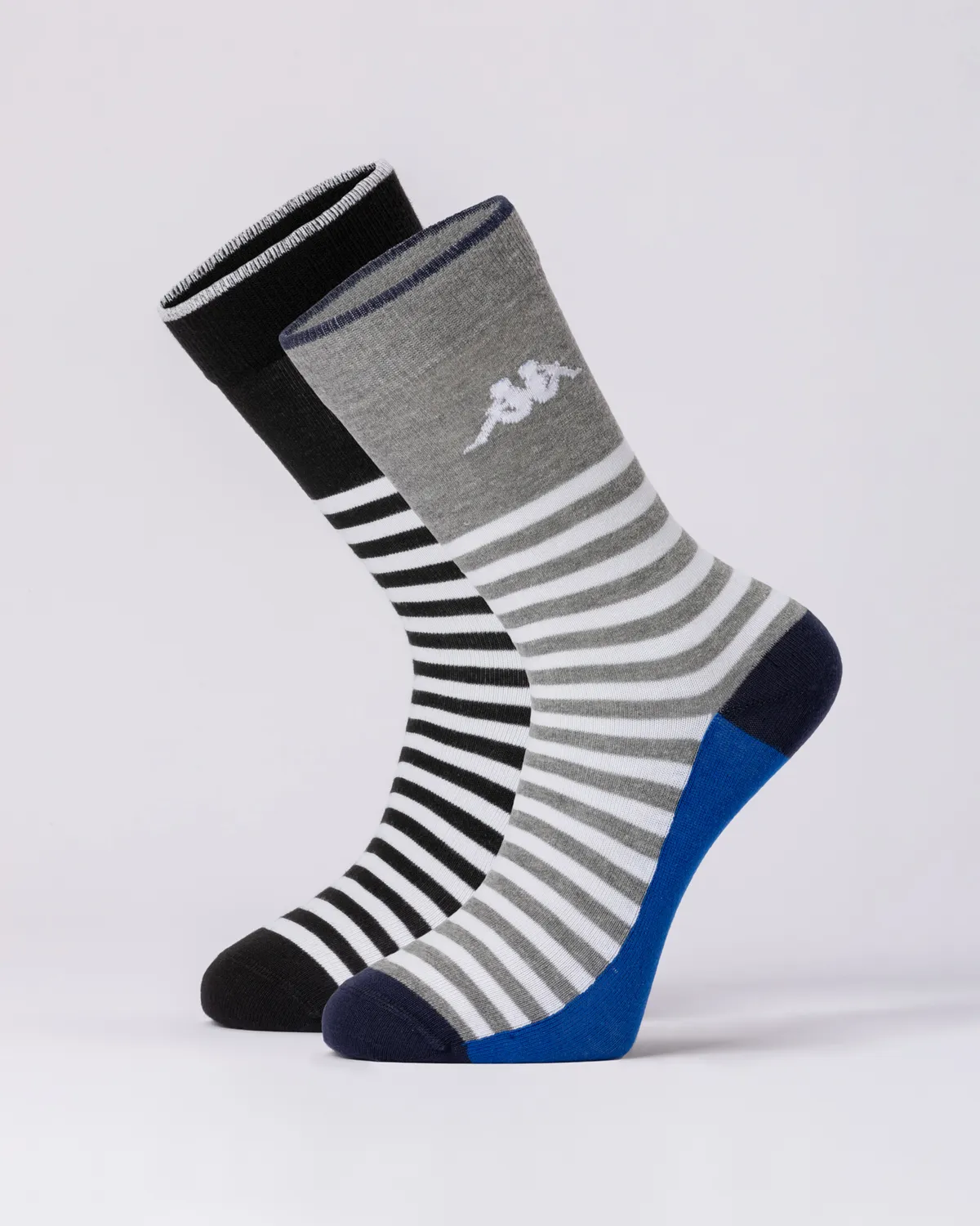 Beyaz Authentic Afram 2pack Unisex Siyah-Beyaz-Mavi Çorap